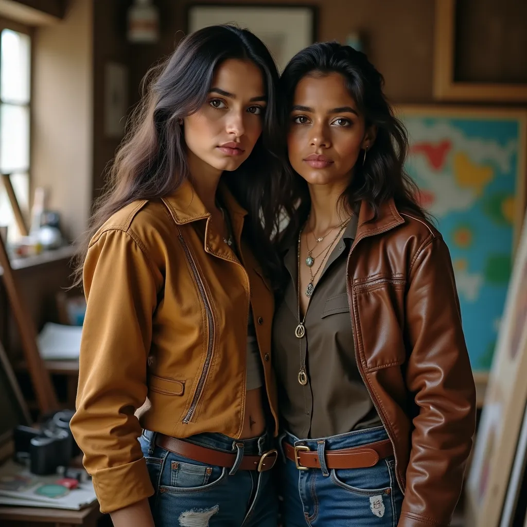 Azren & Priya portrait